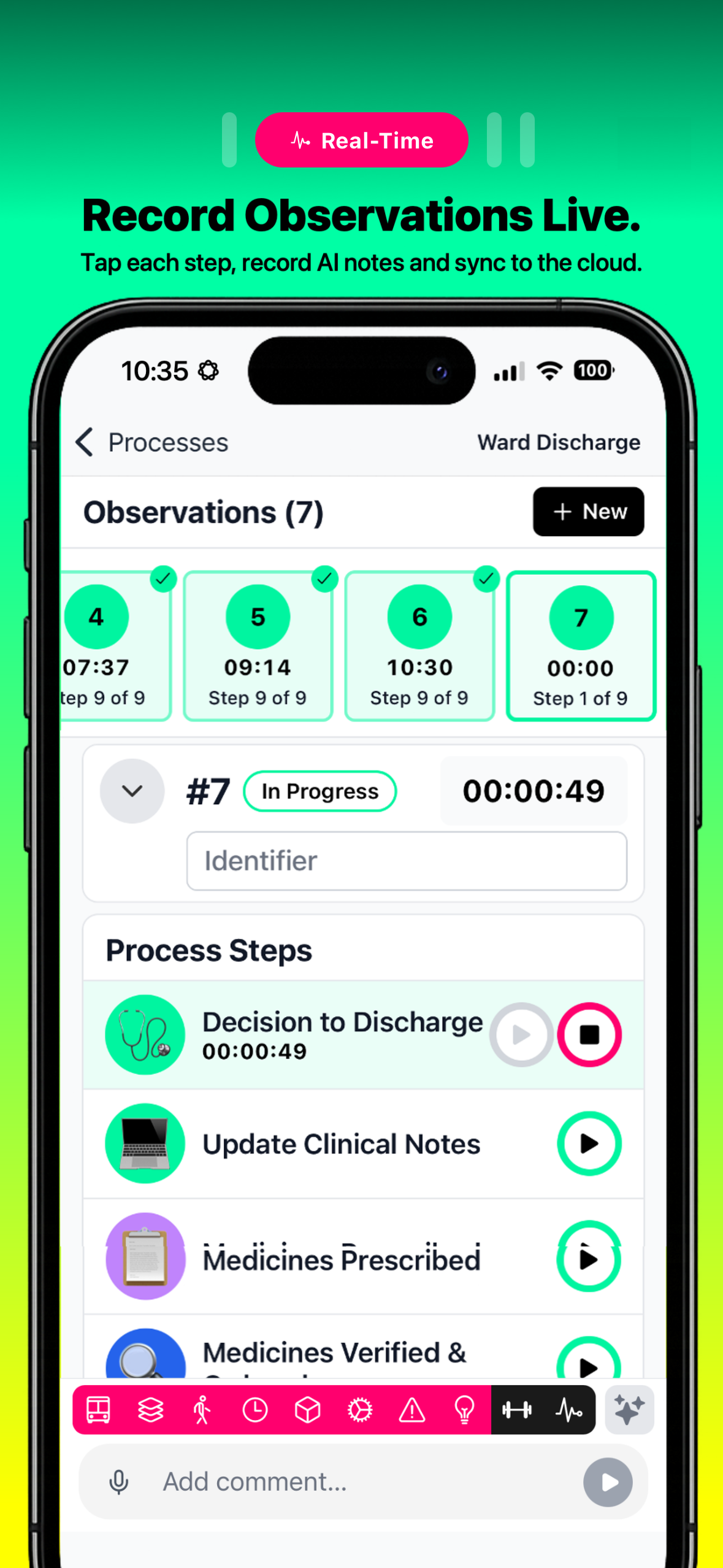 Process Health app screen 2
