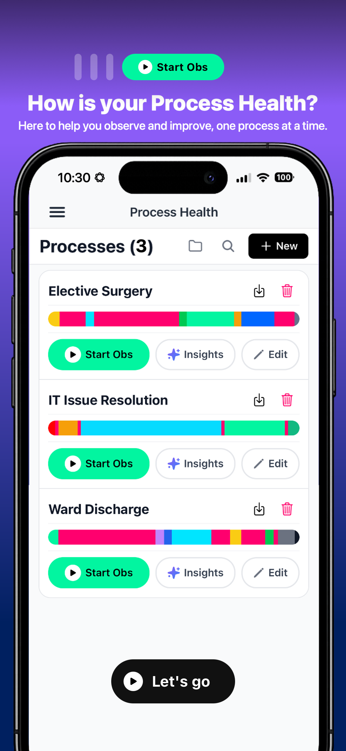 Process Health app screen 4